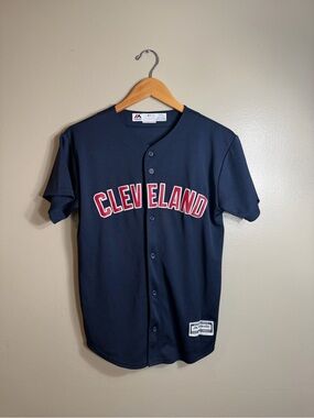 Cleveland Indians Lindor #12 Majestic Jersey Youth Large